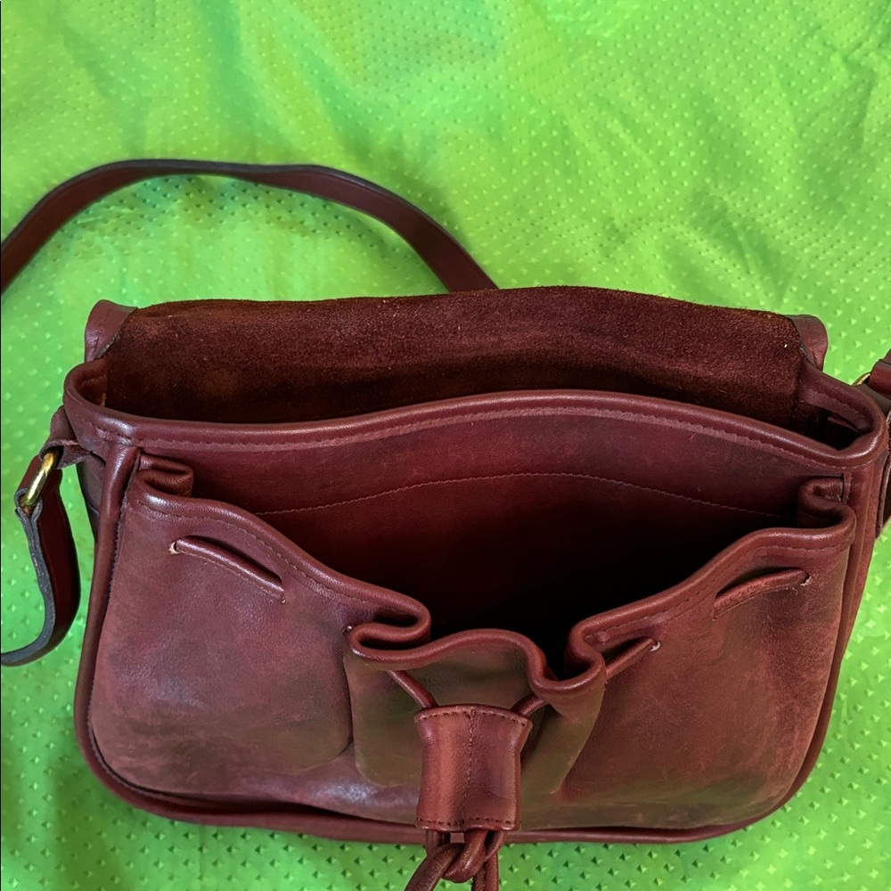 vtg. Coach Brown Leather Crossbody Bag - Picture 3 of 4